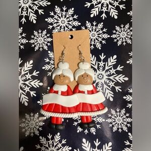 Mrs. Claus Christmas Holiday Handmade Earrings 🤶